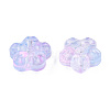 Transparent Spray Painted Glass Beads GLAA-N035-029-G02-3
