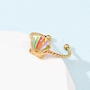 304 Stainless Steel Cuff Rings for Women RJEW-D334-02A-G-3