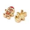 Brass Enamel Beads KK-L255-16G-01-2