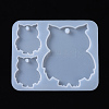 Owl Pendant Silhouette Silicone Molds DIY-I026-23-1