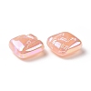 Rainbow Iridescent Plating Acrylic Beads LS-OACR-A010-06D-2
