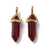 Bullet Glass Pointed Pendants GLAA-K058-02G-03-2