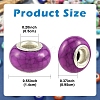 100Pcs 2 Styles Opaque Resin European Beads RPDL-YW0001-20-3