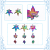 CHGCRAFT 24Pcs 3 Style Plated Alloy Pendants FIND-CA0007-01-3