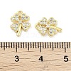 Brass Micro Pave Clear Cubic Zirconia Pendants ZIRC-P120-16G-3