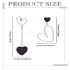 1 Pair Alloy Dangle Stud Earrings EJEW-LP0003-54P-02-2