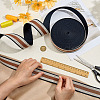 Polyester Grosgrain Ribbon OCOR-WH0105-091B-3