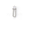 Brass Micro Pave Clear Cubic Zirconia Cabochons MRMJ-T015-43P-04-1