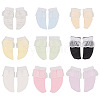 18 Pairs 9 Colors Cloth Doll Lace Short Socks AJEW-GO0001-92-1