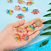 32pcs 8 style Ocean Theme Transparent Resin Pendants RESI-TA0001-46-6