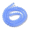 Imitation Jade Frosted Glass Bead Strands GLAA-F029-JM4mm-B04-2