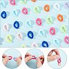 SUPERFINDINGS 720Pcs 9 Colors Opaque Acrylic Linking Rings SACR-FH0001-07-4