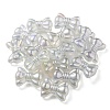 UV Plating Luminous Transparent Acrylic Beads OACR-P010-08C-3