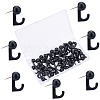 Gorgecraft 1 Set 20Pcs Plastic Hanger Hooks Set FIND-GF0002-04B-1