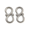 Non-Tarnish 304 Stainless Steel S-Hook Clasps STAS-U007-20A-P-1