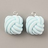 Opaque Resin Pendants LS-RESI-WH0029-24P-02-2