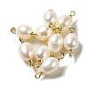 Natural Pearl Connector Charms FIND-C046-19C-G-1