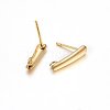 Ion Plating(IP) 304 Stainless Steel Stud Earring Findings STAS-H467-05G-2