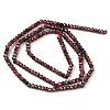 Faceted Rondelle Natural Garnet Bead Strands G-I156-08B-5