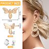 BENECREAT 12Pcs Brass Stud Earring Findings KK-BC0010-22-2