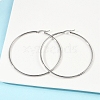 Tarnish Resistant 304 Stainless Steel Big Hoop Earrings EJEW-F105-02P-4