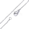 Non-Tarnish 304 Stainless Steel Cable Chains Necklace for Men Women NJEW-N050-A02-S12-2