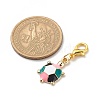 Alloy Enamel Tortoise Pendant Decorations HJEW-JM00811-4