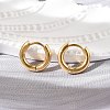 Ion Plating(IP) 304 Stainless Steel Huggie Hoop Earrings EJEW-G272-01-8mm-G-1