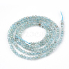 Natural Transparent Apatite Beads Strands G-T064-16-2