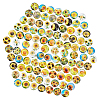 100pcs Glass Cabochons GGLA-PH0001-18-1