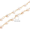 1 Strand Handmade Cultured Freshwater Pearl Beaded Chains AJEW-SZ0002-07-2