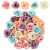Gorgecraft 30Pcs 5 Colors Cloth Rose Flower DIY-GF0006-17-1