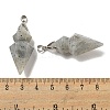 Natural Labradorite Pointed Pendants G-F766-08AS-01-3