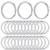 40Pcs 304 Stainless Steel Split Key Rings STAS-CY0001-01A-P-1