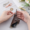 4Pcs 4 Colors Brass Shackle Clasps with Brass S Hook Clasps KK-PH0012-38-3