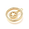 Brass Micro Pave Cubic Zirconia Pendants KK-G519-06G-01-2