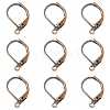 100Pcs Brass Leverback Earring Findings KK-YW0003-37R-1