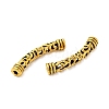 Tibetan Style Alloy Hollow Curved Flower Tube Beads FIND-Z063-32AG-2