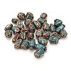 50PCS Mixed Antique Golden Handmade Tibetan Style Beads TIBEB-PH0003-01-1