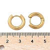 Ion Plating(IP) 304 Stainless Steel Huggie Hoop Earrings EJEW-F111-14mm-G-3