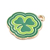 Saint Patrick's Day Alloy Enamel Pendants ENAM-G222-01F-01-2