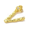 Rack Plating Brass Micro Pave Cubic Zirconia European Dangle Charms KK-L210-015G-V-2