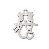 201 Stainless Steel Pendants STAS-F316-20P-1