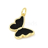 Brass Enamel Pendants KK-B114-16G-02-2