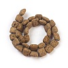 Electroplated Natural Lava Rock Bead Strands G-E497-G02-2