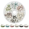 120Pcs 6 Colors Iron Flat Round Spacer Beads Sets RB-YW0001-06-1