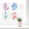 PVC Wall Static Stickers Sets DIY-WH0311-009-6