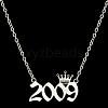 Crown Birth Year 201 Stainless Steel Pendant Necklaces for Women FS-WG4E8F2-70-1