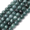 Natural Blue Jade Beads Strands G-H341-6mm-02-2