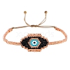 Friendship Evil Eye Loom Pattern Seed Beads Bracelets for Women BJEW-C011-47-2